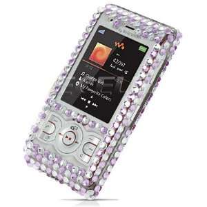     PURPLE HAPPY DAY CRYSTAL BLING CASE FOR SAMSUNG S5560 Electronics