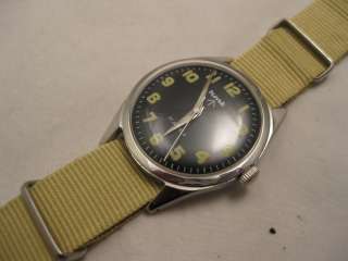   STEEL CASED HMT JARWAN TRITIUM DIALED BROADARROW MILITARY WATCH  