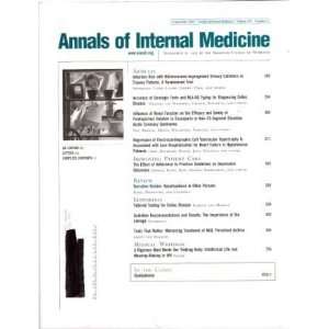   Trial (American College of Physicians) Editors of the Annals of
