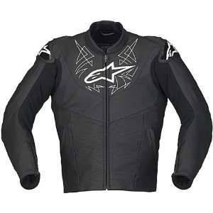  Alpinestars Vector Leather Jacket , Color Black, Size 54 