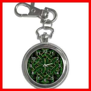 CELTIC CROSS Irish Cross Silvertone Key Chain Watch  