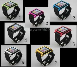   Aluminum LunaTik multi touch watch band for ipod nano 6 high quality