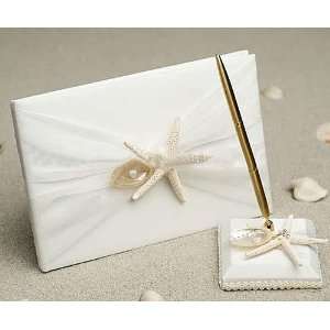  (Price/1 Set)Star of Ocean Guest Book with Pen