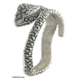  Sterling silver wrap ring, Silver King Cobra Jewelry