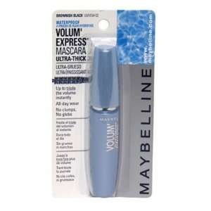  Maybelline Volum Express Waterproof Mascara Brown/Black 