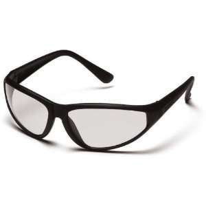  Pyramex Zone Safety Glasses   Clear Lens, Black Frame 