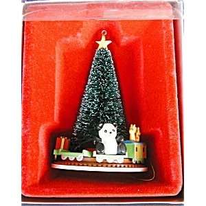   Under Christmas Tree) Hanging Ornament   1986 Enesco Designed Giftware