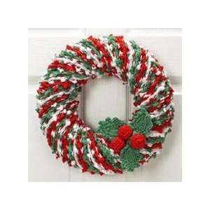  Herrschners Christmas Welcome Crochet Wreath Crochet Yarn 