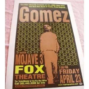  Gomez Mojave 3 Fox Boulder Colorado Gig Poster 2000