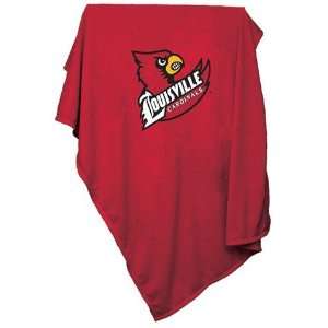  Logo Chair Louisville Cardinals Sweatshirt Blanket 