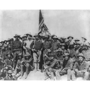  Col. Teddy Roosevelt with His Rough Riders At San Juan 