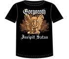 GORGOROTH INCIPIT SATAN T SHIRT MEDIUM black metal