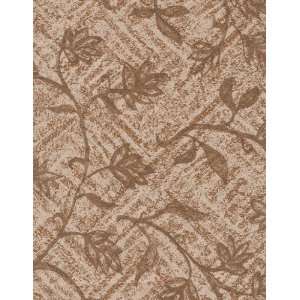 Climbing Vines Series 9824 Wheatberry Vinyl Tablecloth 54 X 75 Roll