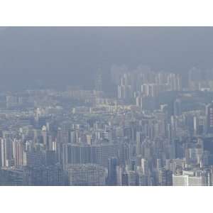  A View of Kowloon Shrouded with Air Pollution Stretched 