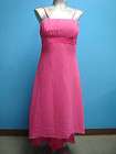 Alfred Angelo Pink Empire Chiffon Formal Prom Dress