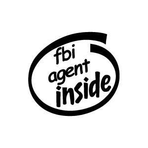  10 FBI Agent Inside Vinyl Sticker Decal 