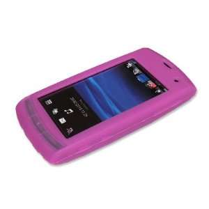   Pink Silicone Skin for Sony Ericsson Vivaz Cell Phones & Accessories