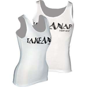 Take A Nap Logo White Beater Tank Top (SizeL)  Sports 