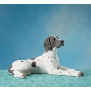 Figurine English Pointer Hand Painted Resin 