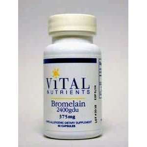 Vital Nutrients   Bromelain   60 caps / 375 mg