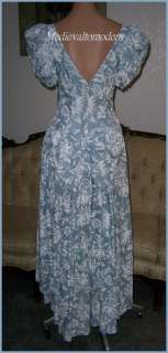 Vintage Blue Bustle Tea Prom Garden Party Dress NEW 6  