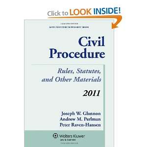  Civil Procedure Rules, Statutes, and Other Materials, 2011 