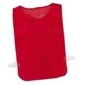  Youth Nylon Red Mesh Pinnies by Olympia Sports   6 Pack 