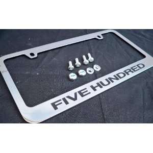  Ford Five Hundred Chrome Metal License Plate Frame with 