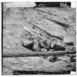 Civil War Reprint Petersburg, Va. Dead Confederate soldier 