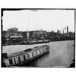 Richmond,Virginia. Burnt district from the Canal Basin  