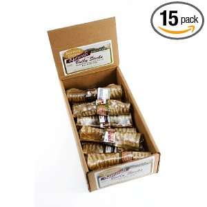 Ferrera Farms 6 Inch Trachea Chew Stick, Cigar Banded, (Pack of 15 