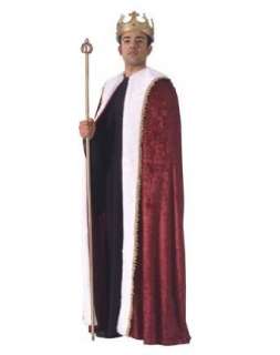    Rubies Costume Co Mens Burgundy Velvet Kings Cape Clothing