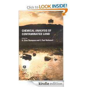 Chemical Analysis of Contaminated Land (Sheffield Analytical Chemistry 