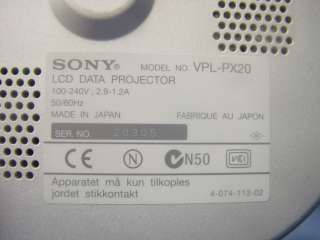 Sony LCD Data Projector SXGA VPL PX20  