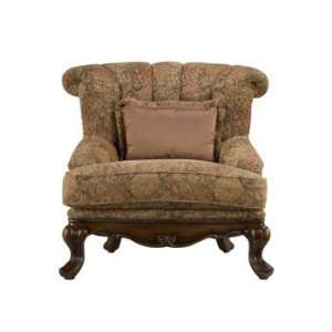  Bazille Cognac Chenille Accent Chair