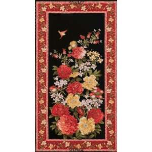  Lotus, Asian quilt fabric, by Timeless Treasure floral 