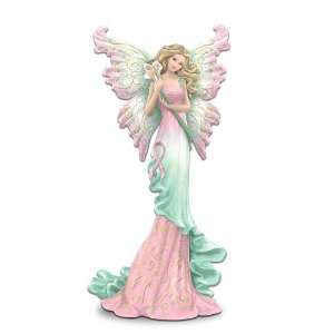  Breast Cancer Support Fairy Figurine With Butterfly Pin 