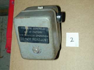 Speedaire Model #2Z499 Air Compressor Pump   Pressure Control  