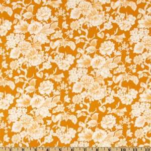  44 Wide Classic Yellow Roses Golden Yellow Fabric By The 