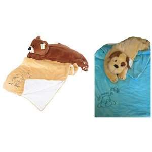  Snuggle Buds 3 in 1 Sleeping Bag, Pillow & Plush Animal 