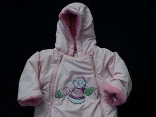 BABY GIRL 6 9 months okie dokie SNOWSUIT Bunting Outerwear FALL WINTER 