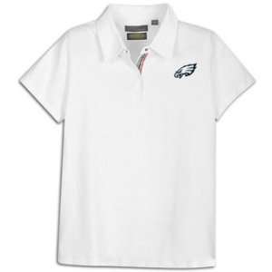 Eagles Greg Norman Womens Play Dry Polo with Striped Pla