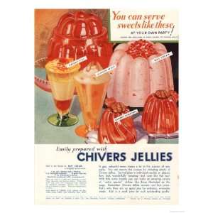  Chivers Jelly Desserts, UK, 1930 Premium Poster Print 