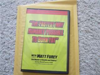 Fastest Way to Burn Fat DVD Set Matt Furey Conditioning  