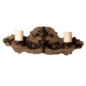 Wilco Import Reclaimed Wood Wall Candle Holder