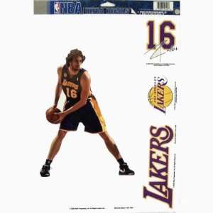  LOS ANGELES LAKERS PAUL GASOL REMOVABLE CAR TRUCK WINDOW 