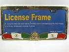 MEXICO FLAG METAL LICENSE PLATE FRAME MEXICAN L406