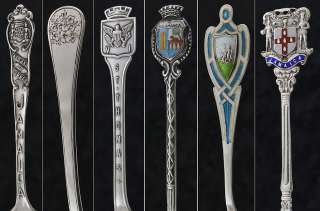 Souvenir Spoons Sterling Jamaica, St. Thomas, Spain  