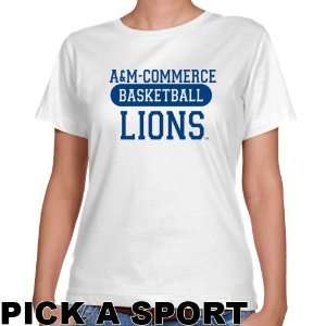  Texas A & M Commerce Lions Ladies White Custom Sport 