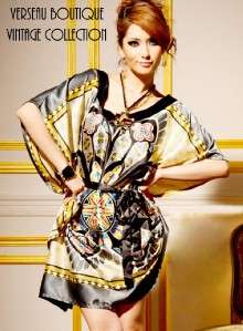 NEW Designer Inspired Vintage Style Loose Satin Dress  